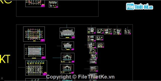 Bản vẽ Đình,Bản vẽ Đại Bái đình,Bản vẽ Tiền tế đình,Kiến trúc và kết cấu đình cổ - Full